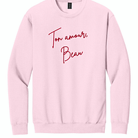 Ton amour- Example Ton Amour, Custom Embroidered Sweatshirt